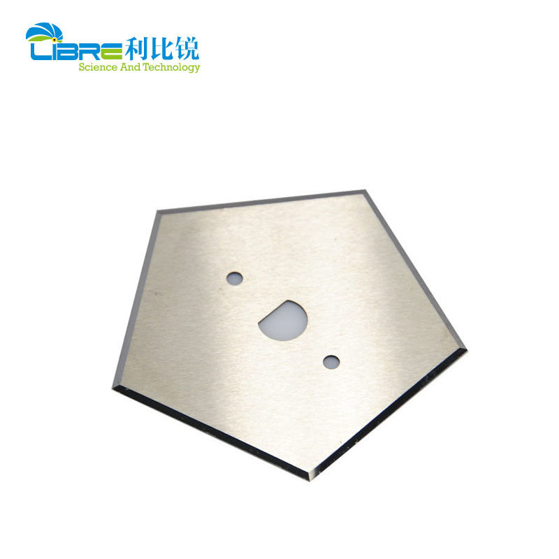 Lưỡi dao cắt công nghiệp hợp kim Vonfram Carbide 0.53mm hình ngũ giác, hai mặt, 5 cạnh cắt