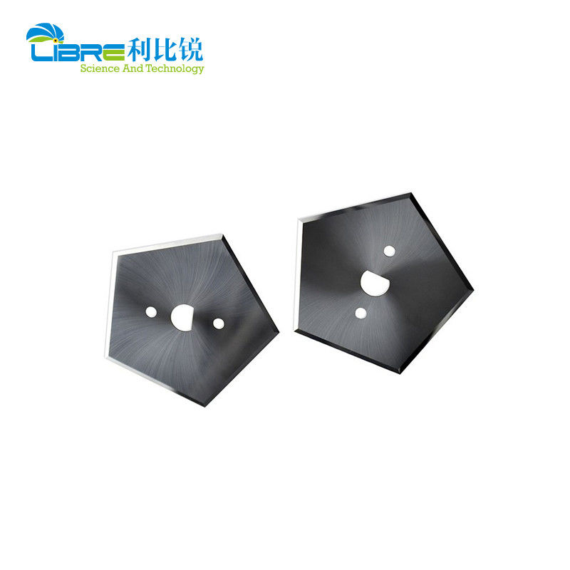 HRA89 Độ cứng Tungsten Carbide Dao Pentagonal với hai mặt 5 cạnh cắt cho lưỡi cắt công nghiệp 40,9mm
