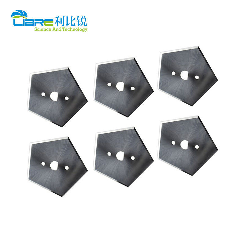 HRA89 Độ cứng Tungsten Carbide Dao Pentagonal với hai mặt 5 cạnh cắt cho lưỡi cắt công nghiệp 40,9mm
