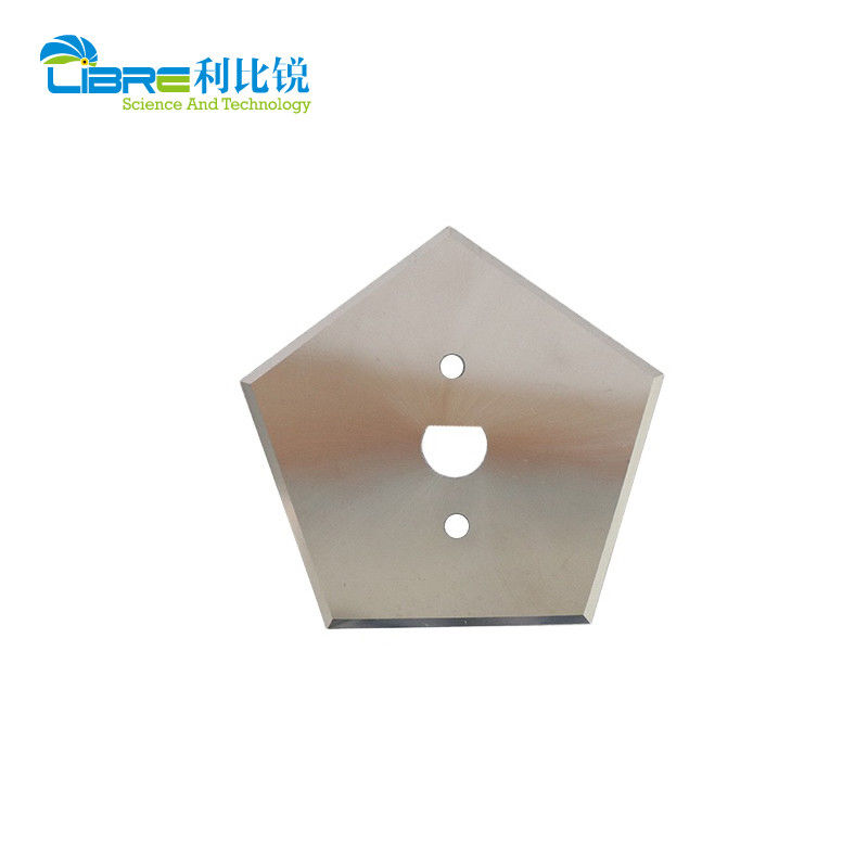 Lưỡi dao cắt rãnh công nghiệp bằng hợp kim Vonfram Cacbua hình ngũ giác với 5 cạnh cắt và chiều dài 66.9mm