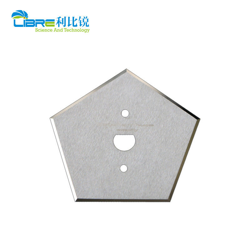 Lưỡi dao cắt công nghiệp hợp kim Vonfram Carbide 0.53mm hình ngũ giác, hai mặt, 5 cạnh cắt