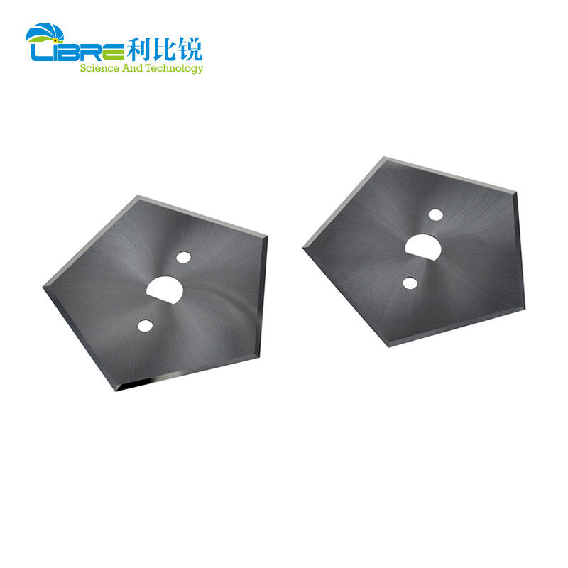 Lưỡi dao cắt rãnh công nghiệp bằng hợp kim Vonfram Cacbua hình ngũ giác với 5 cạnh cắt và chiều dài 66.9mm