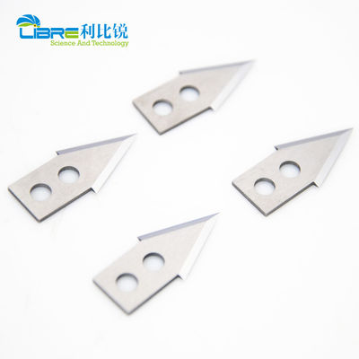 Lưỡi cắt công nghiệp vonfram cacbua 34x16x1mm với 2 lỗ tròn nhỏ